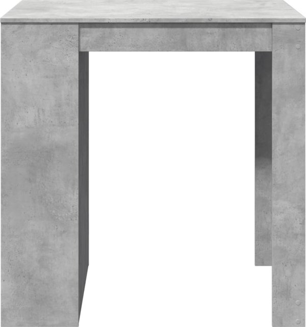 vidaXL Stolik barowy szarosc betonu 102x70x103,5 cm