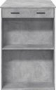 vidaXL Stolik barowy szarosc betonu 102x70x103,5 cm
