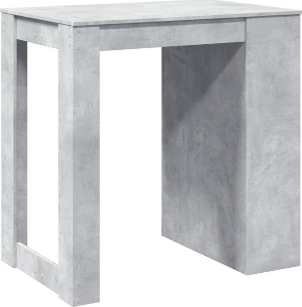 vidaXL Stolik barowy szarosc betonu 102x70x103,5 cm