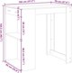 vidaXL Stolik barowy szarosc betonu 102x70x103,5 cm