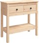 vidaXL vidaXL Stolik konsolowy, 75x35x75 cm, lite drewno sosnowe