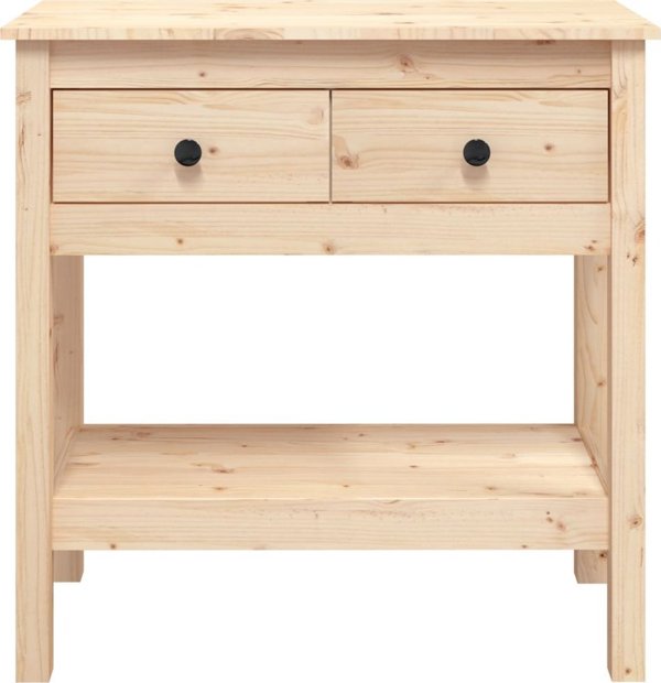 vidaXL vidaXL Stolik konsolowy, 75x35x75 cm, lite drewno sosnowe