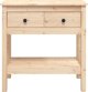 vidaXL vidaXL Stolik konsolowy, 75x35x75 cm, lite drewno sosnowe