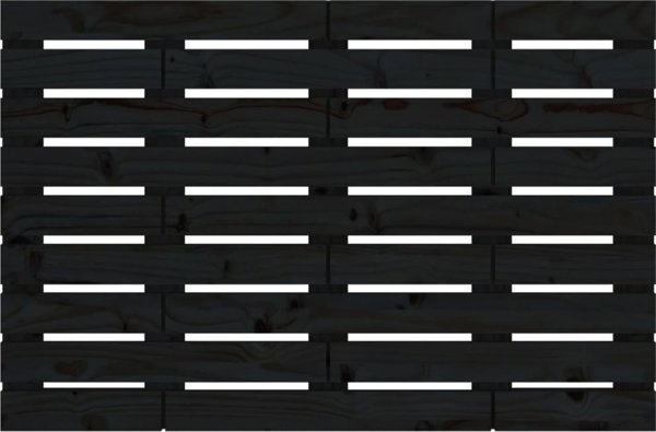 vidaXL Κεφαλάρι κρεβατιού, μαύρο, 81x3x63 εκ, μασίφ πεύκο
