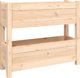 vidaXL Donica, 77x25x66 cm, lite drewno sosnowe