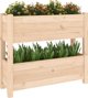 vidaXL Donica, 77x25x66 cm, lite drewno sosnowe