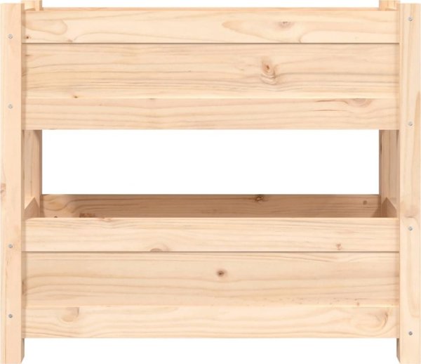 vidaXL Donica, 77x25x66 cm, lite drewno sosnowe