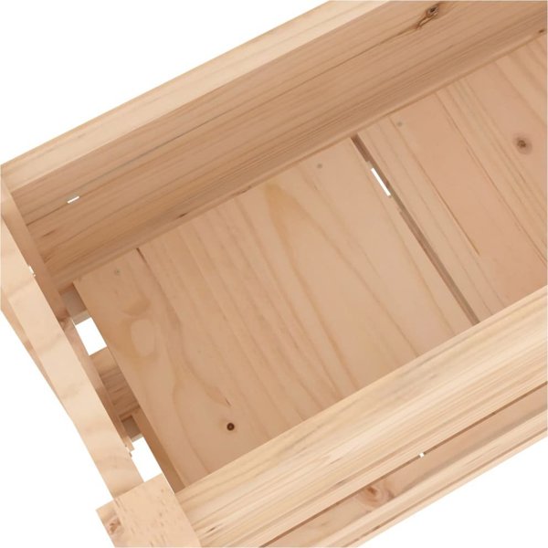 vidaXL Donica, 77x25x66 cm, lite drewno sosnowe