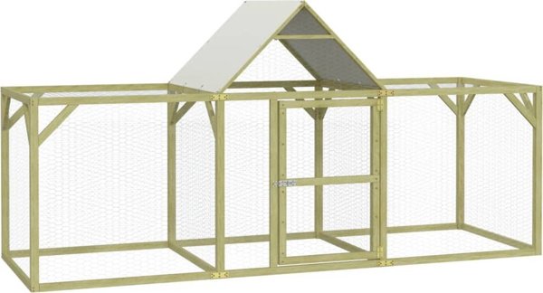 Κλουβί για κοτόπουλα vidaXL, 300x100x150 cm, εμποτισμένο πεύκινο ξύλο