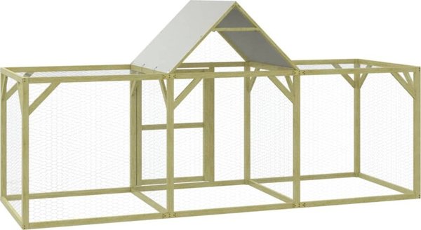 Κλουβί για κοτόπουλα vidaXL, 300x100x150 cm, εμποτισμένο πεύκινο ξύλο