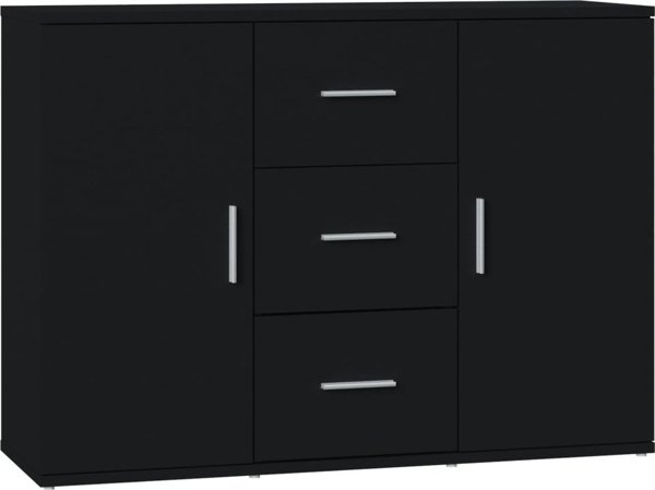 vidaXL Ντουλάπι, μαύρο, 91x29,5x65 εκ, από ξύλινο σύνθετο υλικό