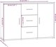 vidaXL Ντουλάπι, μαύρο, 91x29,5x65 εκ, από ξύλινο σύνθετο υλικό