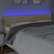 vidaXL Κεφαλάρι κρεβατιού με φωτισμό LED, εκρού, 160x5x78/88 εκ, ύφασμα