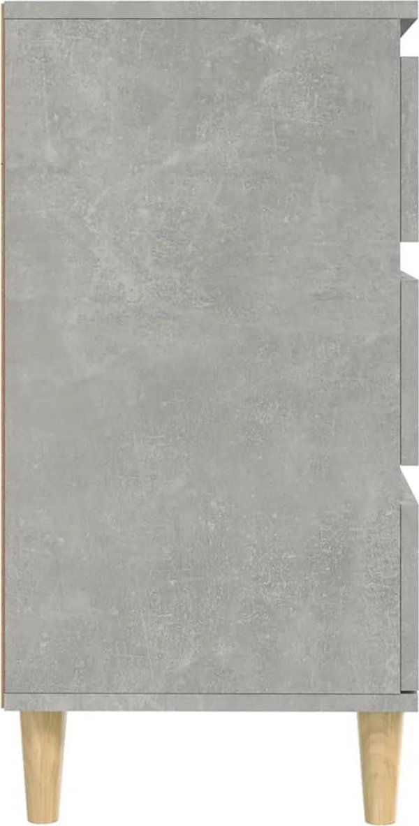vidaXL Κομότα γκρι τσιμέντο, 60x35x70 εκ, από υλικό ξύλου