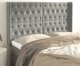 vidaXL Κεφαλάρα uszak, ανοιχτό γκρι, 163x16x118/128 εκ., βελούδινη