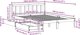 vidaXL Rama lozka bez materaca biala 135x190 cm lite drewno sosnowe