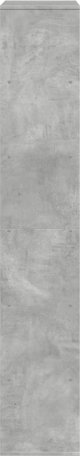 vidaXL Ράφι Βιβλιοθήκης, σκουρόχρωμο γκρι, 100x33x187,5 εκ, ξύλινο υλικό