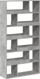 vidaXL Ράφι Βιβλιοθήκης, σκουρόχρωμο γκρι, 100x33x187,5 εκ, ξύλινο υλικό