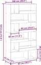 vidaXL Ράφι Βιβλιοθήκης, σκουρόχρωμο γκρι, 100x33x187,5 εκ, ξύλινο υλικό