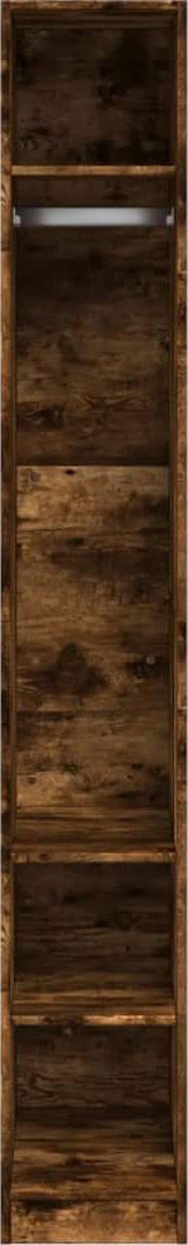 vidaXL Ντουλάπα, καπνισμένη βελανιδιά, 30x50x200 εκ., σύνθετο ξύλο