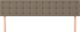 vidaXL Κεφαλάρια κρεβατιού, 2 τεμάχια, taupe, 100x5x78/88 εκ, ύφασμα