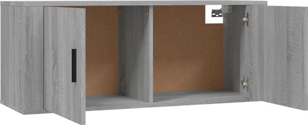 vidaXL Kremasmeni thikiki tileorasis, gkri dzebon sonoma, 100x34,5x40 cm