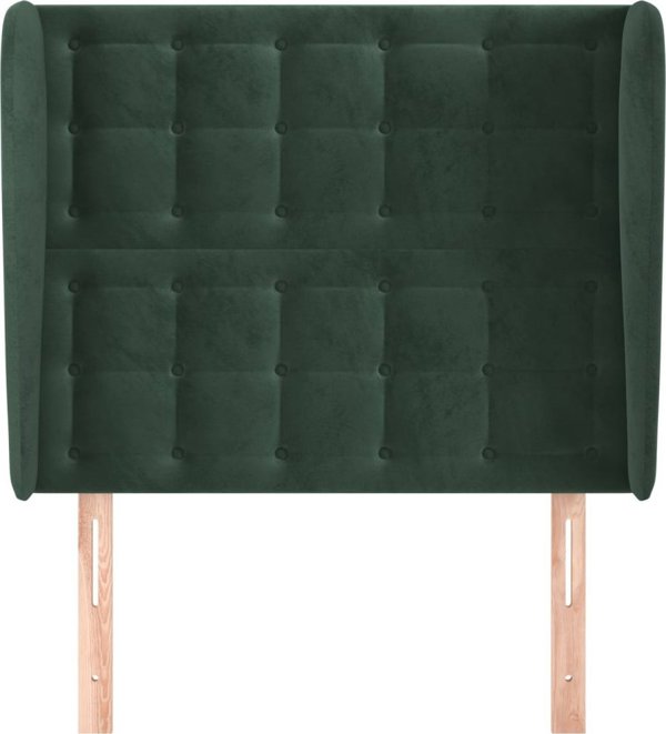 Κεφαλάρι uszak, σκούρο πράσινο, 83x23x118/128 cm, βελούδο