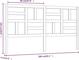 vidaXL Κεφαλάρι κρεβατιού λευκό 206x4x104 cm από μασίφ πεύκο