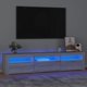 vidaXL Szafka pod TV z oswietleniem LED, szarosc sonoma, 180x35x40 cm