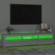 vidaXL Szafka pod TV z oswietleniem LED, szarosc sonoma, 180x35x40 cm