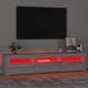 vidaXL Szafka pod TV z oswietleniem LED, szarosc sonoma, 180x35x40 cm