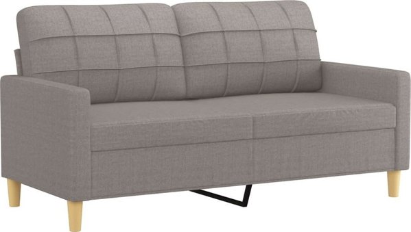 vidaXL 2-cz. komplet wypoczynkowy z poduszkami, taupe, tkanina