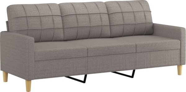 vidaXL 2-cz. komplet wypoczynkowy z poduszkami, taupe, tkanina