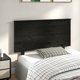 vidaXL Κεφαλάρι κρεβατιού, μαύρο, 124x6x82,5 εκ., μασίφ πεύκο