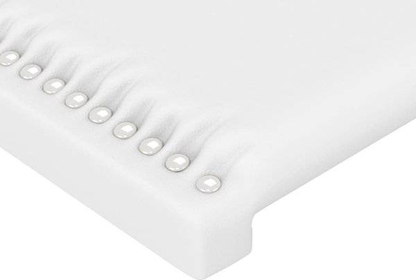 vidaXL Μαξιλάρι κεφαλής uszak, λευκός, 103x16x118/128 cm, συνθετικό δέρμα