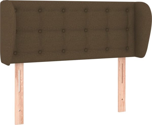 vidaXL Κεφαλάρι τύπου uszak, σκούρο καφέ, 103x23x78/88 εκ., ύφασμα