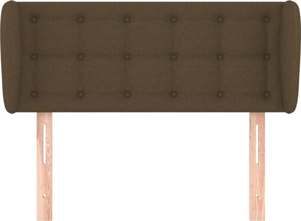 vidaXL Κεφαλάρι τύπου uszak, σκούρο καφέ, 103x23x78/88 εκ., ύφασμα