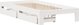 vidaXL Rama κρεβατιού χωρίς στρώμα, λευκή, 75x190 cm, μασίφ πεύκο