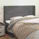 vidaXL Ζαγλόβερ uszak, γκρι, 203x16x118/128 cm, τεχνητό δέρμα