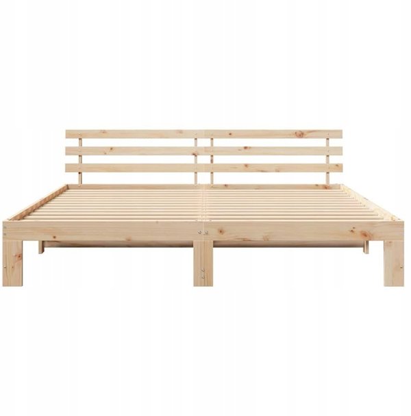 vidaXL Πλαίσιο κρεβατιού Naturalny 180 x 200 cm από ελαφρύ ξύλο πεύκου
