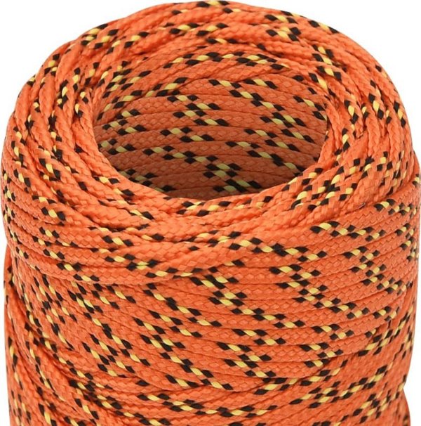 vidaXL Ναυτικό σχοινί, πορτοκαλί, 2 mm, 250 m, πολυπροπυλένιο
