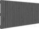 vidaXL Wezglowie κρεβατιού, γκρι, 140x3x60 cm, μασίφ πεύκο