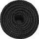 vidaXL vidaXL Linka robocza, czarna, 10 mm, 50 m, polipropylen