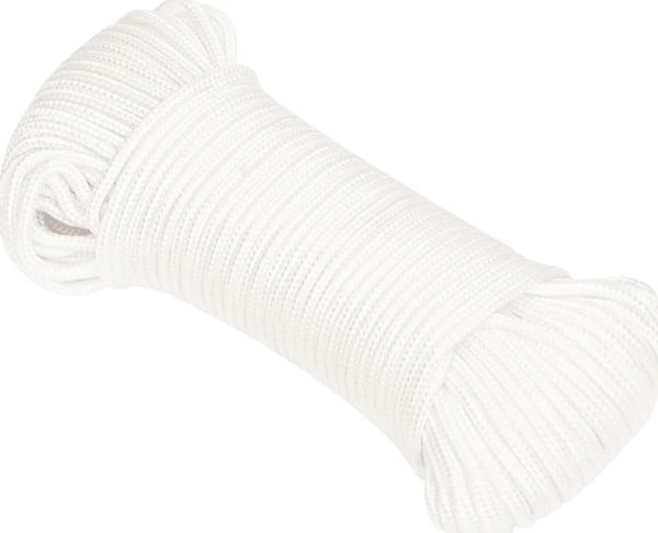 vidaXL Linka zeglarska, biala jednolita, 5 mm, 500 m, polipropylen