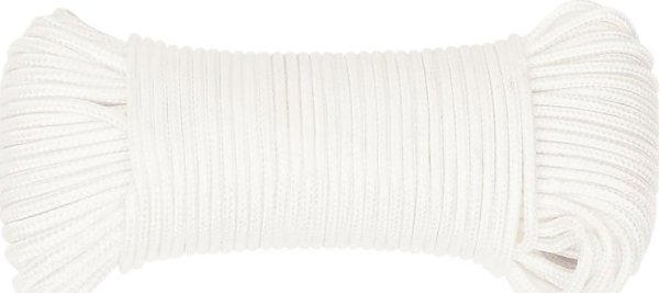 vidaXL Linka zeglarska, biala jednolita, 5 mm, 500 m, polipropylen