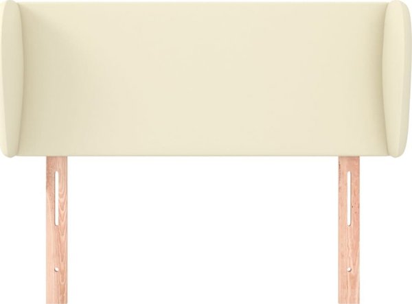 vidaXL Προσκέφαλο τύπου uszak, κρεμ, 93x23x78/88 cm, συνθετικό δέρμα