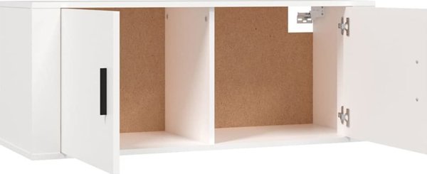 vidaXL Κρεμαστή Ντουλάπα Τηλεόρασης Λευκή 100x34,5x40 εκ.