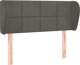 vidaXL Κεφαλάρι uszak, σκούρο γκρι, 93x23x78/88 cm, βελούδινο