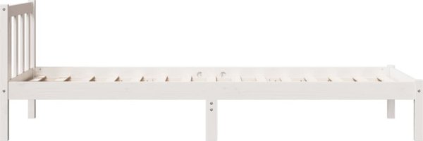 vidaXL Μακρύτερο κρεβάτι χωρίς στρώμα, 90x210 εκ., μασίφ πεύκο