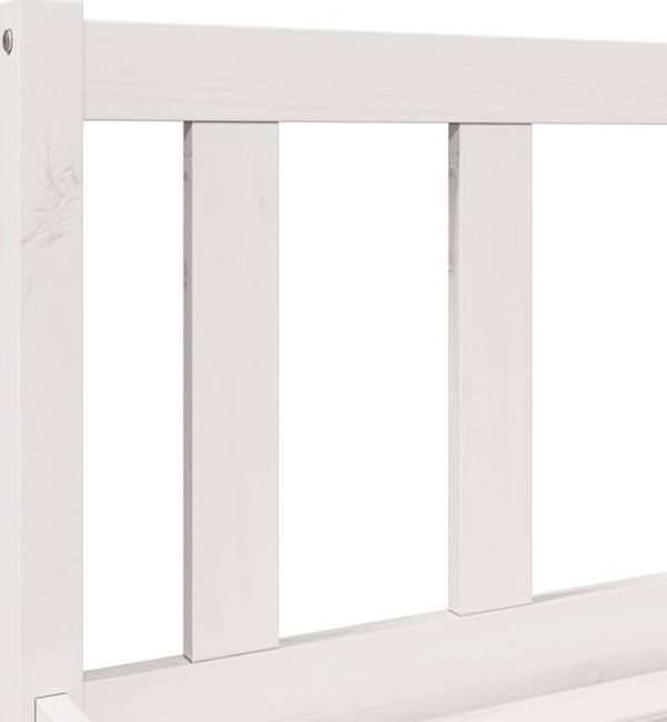 vidaXL Μακρύτερο κρεβάτι χωρίς στρώμα, 90x210 εκ., μασίφ πεύκο